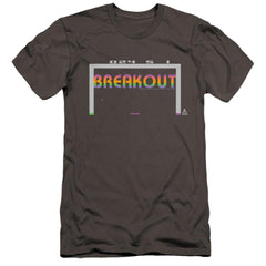 Atari Breakout 2600 Men's Ultra-Soft 30/1 Cotton Slim Short-Sleeve T-Shirt