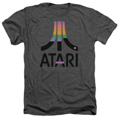 Atari Breakout Inset Men's 30/1 Heather 60 40 Poly Short-Sleeve T-Shirt