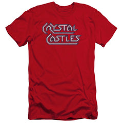 Atari Crystal Castles Logo Men's Ultra-Soft 30/1 Cotton Slim Short-Sleeve T-Shirt
