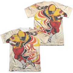 Atari Football (Front/Back Print) Men's Regular Fit Poly Cotton Short-Sleeve T-Shirt