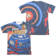 Atari Lunar Landing (Front/Back Print) Men's Regular Fit Poly Cotton Short-Sleeve T-Shirt