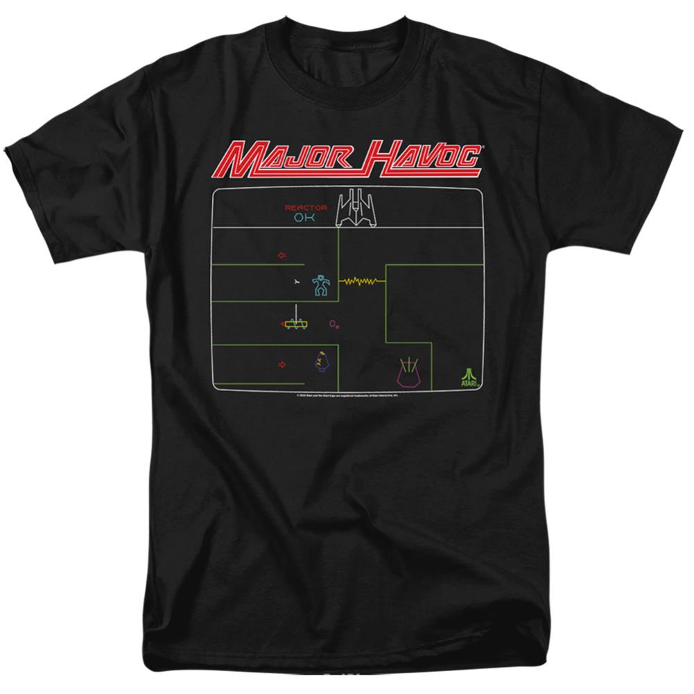 Atari Major Havoc Screen Men's 18/1 Cotton Short-Sleeve T-Shirt
