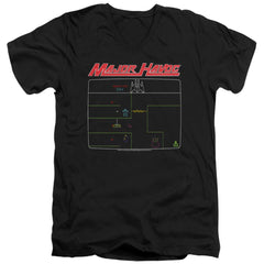Atari Major Havoc Screen Men's 30/1 Cotton Slim V-Neck T-Shirt