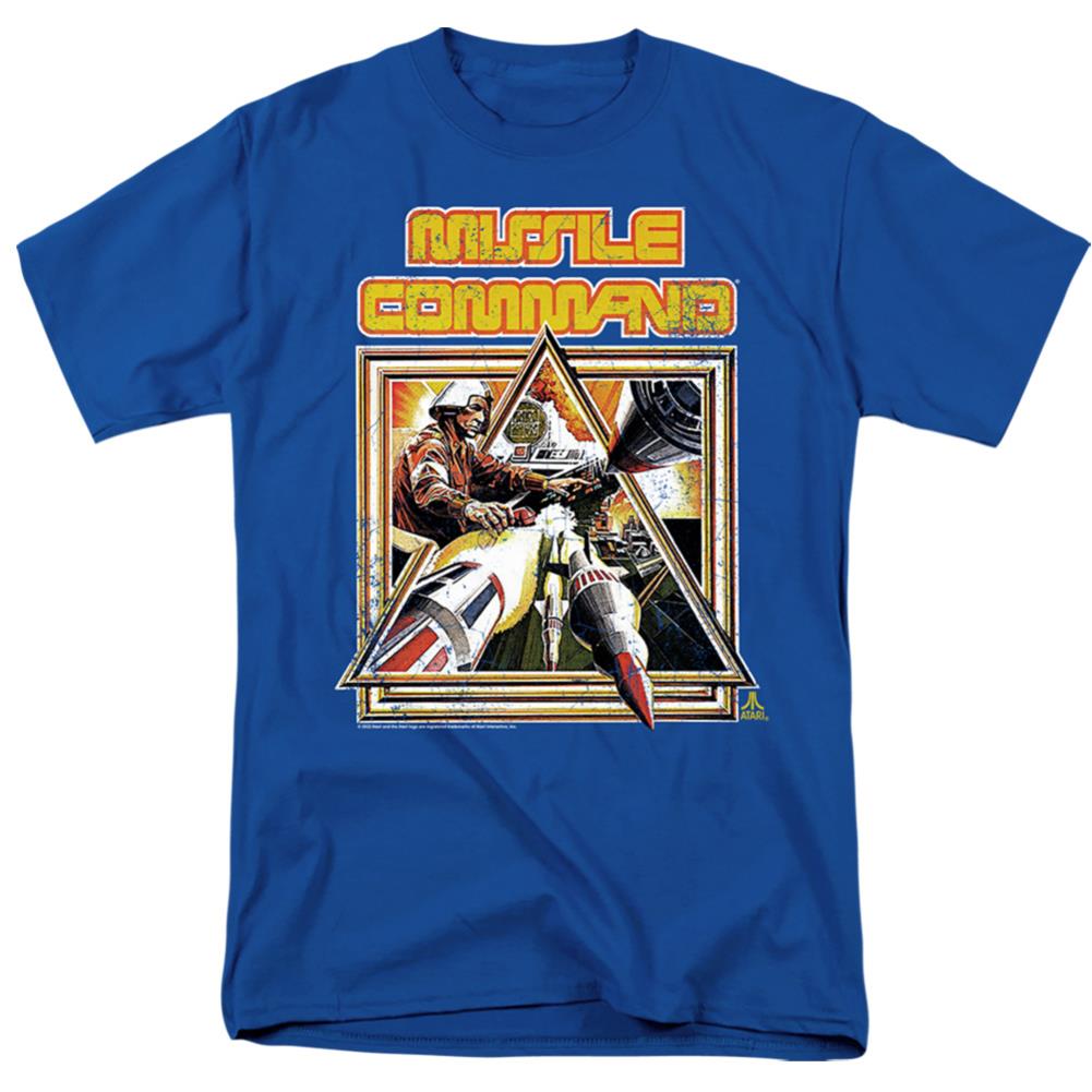 Atari Missle Commander Men's 18/1 Cotton Short-Sleeve T-Shirt
