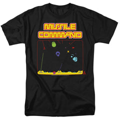 Atari Missle Screen Men's 18/1 Cotton Short-Sleeve T-Shirt