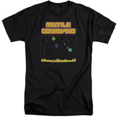 Atari Missle Screen Men's 18/1 Tall Cotton Short-Sleeve T-Shirt