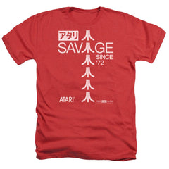 Atari Savage 72 Men's 30/1 Heather 60 40 Poly Short-Sleeve T-Shirt