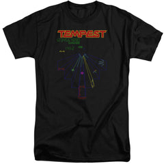 Atari Tempest Screen Men's 18/1 Tall Cotton Short-Sleeve T-Shirt
