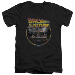 Back To The Future Back Men's 30/1 Cotton Slim V-Neck T-Shirt