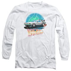 Back To The Future BTTF Airbrush Men's 18/1 Cotton Long-Sleeve T-Shirt