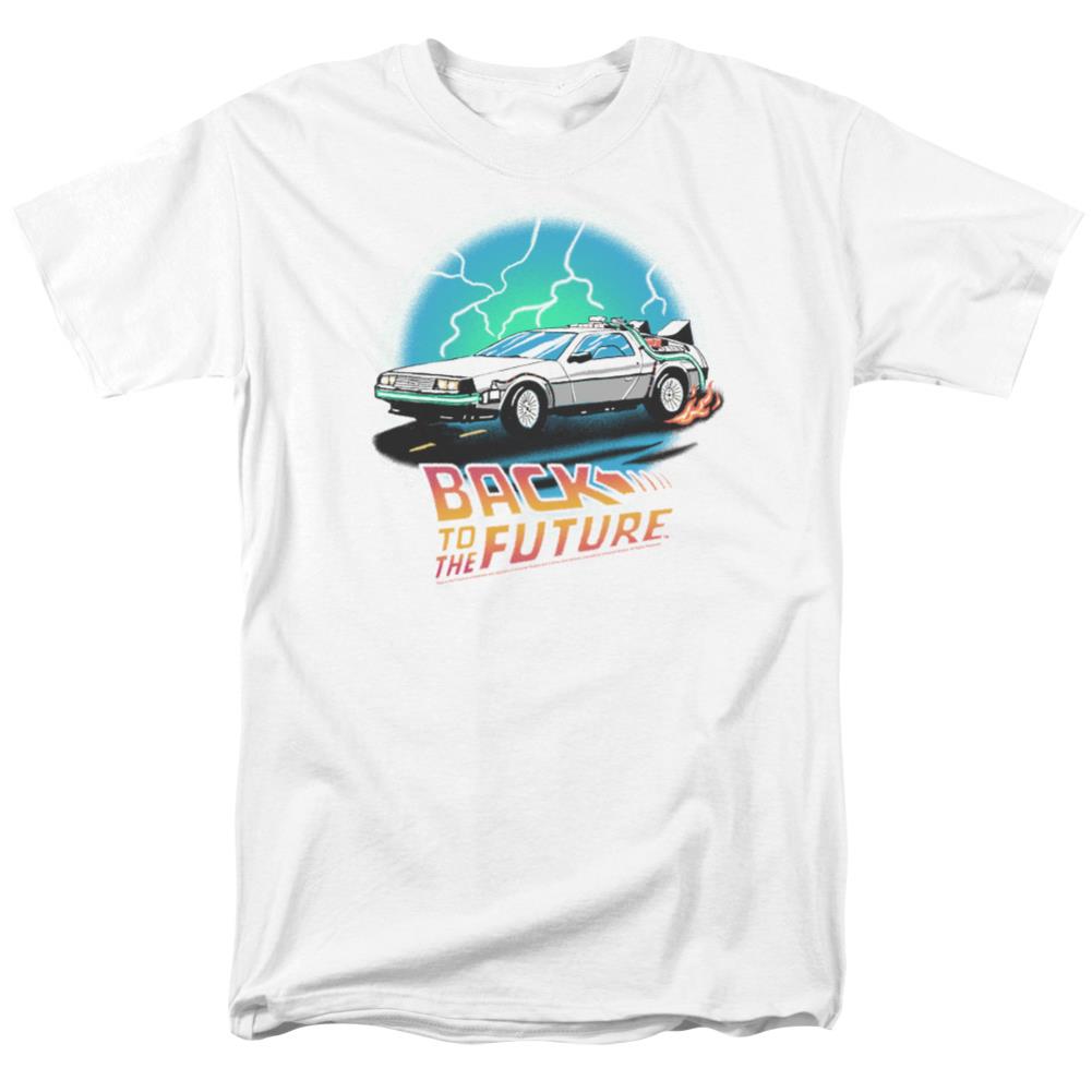 Back To The Future BTTF Airbrush Men's 18/1 Cotton Short-Sleeve T-Shirt