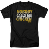 Back To The Future Chicken Men's 18/1 Cotton Short-Sleeve T-Shirt