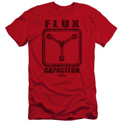 Back To The Future Flux Capacitor Men's Ultra-Soft 30/1 Cotton Slim Short-Sleeve T-Shirt