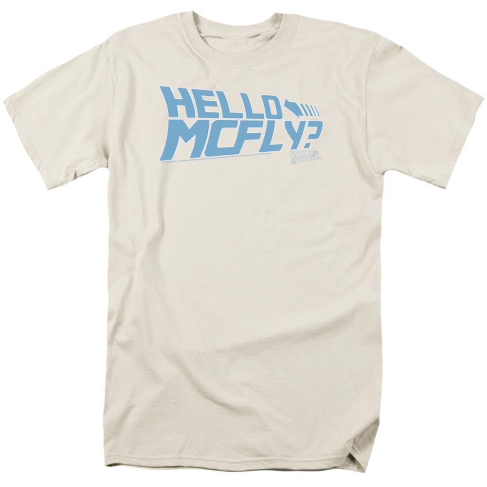 Back To The Future Hello McFly Men's 18/1 Cotton Short-Sleeve T-Shirt