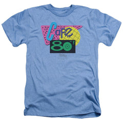 Back To The Future II Cafe 80s Men's 30/1 Heather 60 40 Poly Short-Sleeve T-Shirt