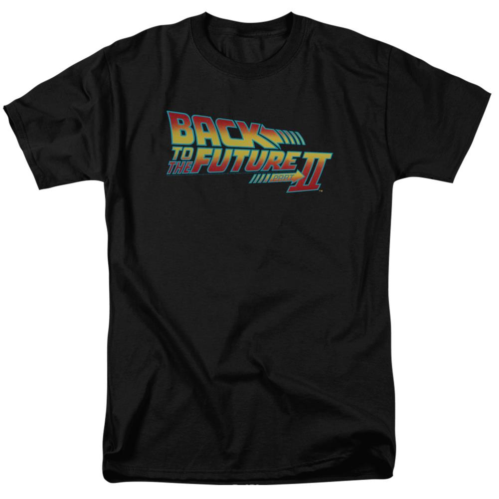 Back To The Future II Logo Men's 18/1 Cotton Short-Sleeve T-Shirt