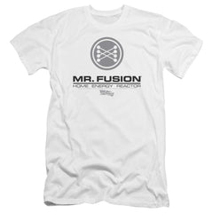 Back To The Future II Mr. Fusion Logo Men's Ultra-Soft 30/1 Cotton Slim Short-Sleeve T-Shirt