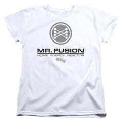 Back To The Future II Mr. Fusion Logo Women's 18/1 Cotton Short-Sleeve T-Shirt