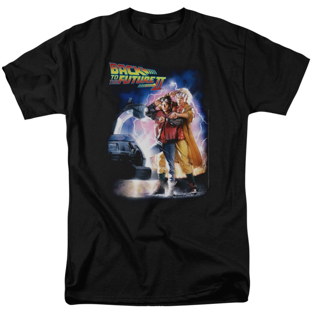 Back To The Future II Poster Men's 18/1 Cotton Short-Sleeve T-Shirt