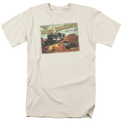 Back To The Future III Hill Valley Postcard Men's 18/1 Cotton Short-Sleeve T-Shirt