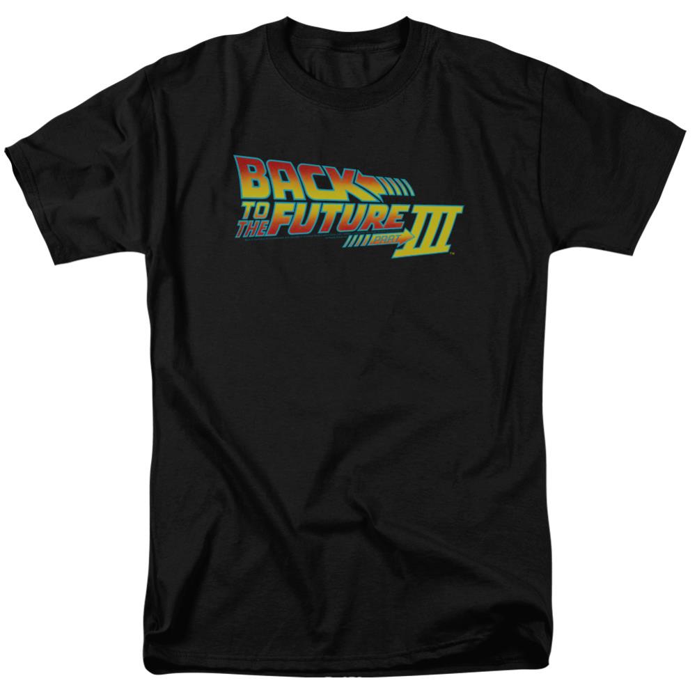 Back To The Future III Logo Men's 18/1 Cotton Short-Sleeve T-Shirt