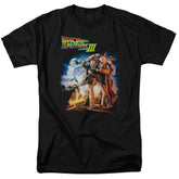 Back To The Future III Poster Men's 18/1 Cotton Short-Sleeve T-Shirt