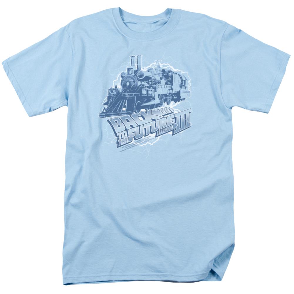 Back To The Future III Time Train Men's 18/1 Cotton Short-Sleeve T-Shirt