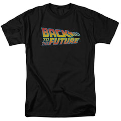 Back To The Future Logo Men's 18/1 Cotton Short-Sleeve T-Shirt