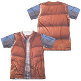 Back To The Future McFly Vest Men's Regular Fit Poly Cotton Short-Sleeve T-Shirt