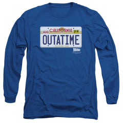 Back To The Future Outatime Plate Men's 18/1 Cotton Long-Sleeve T-Shirt
