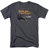 Back To The Future Time Machine Men's 18/1 Cotton Short-Sleeve T-Shirt