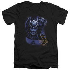 Batman Arkham Asylum Arkham Bane Men's 30/1 Cotton Slim V-Neck T-Shirt