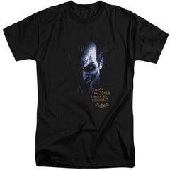Batman Arkham Asylum Arkham Joker Men's 18/1 Tall Cotton Short-Sleeve T-Shirt