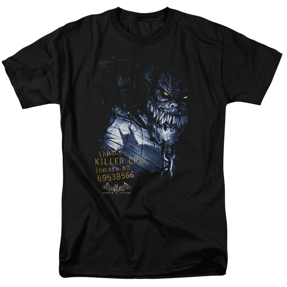 Batman Arkham Asylum Arkham Killer Croc Men's 18/1 Cotton Short-Sleeve T-Shirt