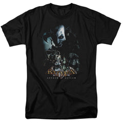 Batman Arkham Asylum Five Against One Men's 18/1 Cotton Short-Sleeve T-Shirt