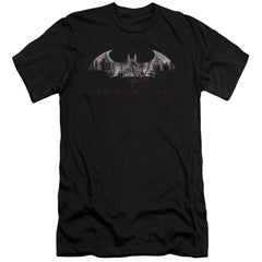 Batman Arkham City Bat Fill Men's Ultra-Soft 30/1 Cotton Slim Short-Sleeve T-Shirt