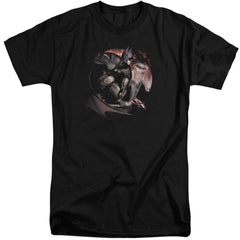 Batman Arkham City Blood Moon Men's 18/1 Tall Cotton Short-Sleeve T-Shirt
