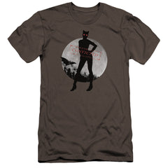 Batman Arkham City Catwoman Convicted Men's Ultra-Soft 30/1 Cotton Slim Short-Sleeve T-Shirt