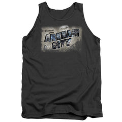 Batman Arkham City Greetings From Arkham Men's 18/1 Cotton Tank Top