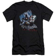 Batman Arkham City Jokes On You! Men's Ultra-Soft 30/1 Cotton Slim Short-Sleeve T-Shirt