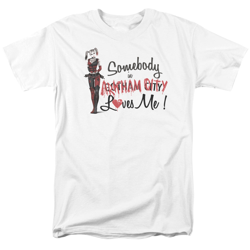 Batman Arkham City Somebody Loves Me Men's 18/1 Cotton Short-Sleeve T-Shirt