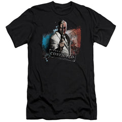 Batman Arkham City Two Face Men's Ultra-Soft 30/1 Cotton Slim Short-Sleeve T-Shirt