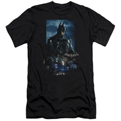 Batman Arkham Knight Batmobile Men's Ultra-Soft 30/1 Cotton Slim Short-Sleeve T-Shirt