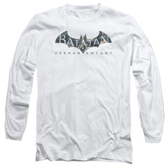 Batman Arkham Knight Descending Logo Men's 18/1 Cotton Long-Sleeve T-Shirt