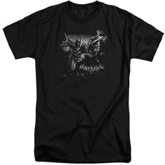 Batman Arkham Knight Grapple Men's 18/1 Tall Cotton Short-Sleeve T-Shirt