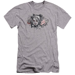 Batman Arkham Knight Hq Sketch Men's Ultra-Soft 30/1 Cotton Slim Short-Sleeve T-Shirt