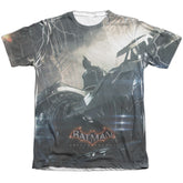Batman Arkham Knight Into The Night Men's Regular Fit Poly Cotton Short-Sleeve T-Shirt