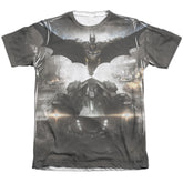 Batman Arkham Knight Poster Men's Regular Fit Poly Cotton Short-Sleeve T-Shirt