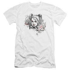Batman Arkham Knight Sketchy Girl Men's Ultra-Soft 30/1 Cotton Slim Short-Sleeve T-Shirt