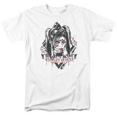 Batman Arkham Knight Sugar Quinn Men's 18/1 Cotton Short-Sleeve T-Shirt